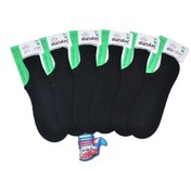 Resim Dündar Dikişsiz Bambu Plus Erkek Sneaker - D003 (6 ADET) Siyah 