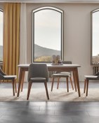 Resim Enza Home Loreto Açılır Masa 160x90 Cm - Kırık Beyaz 