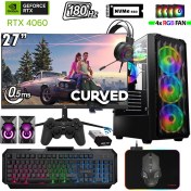 Resim Xaser Thunder X610 Ryzen 7 7700 32GB Ddr5 Ram 2tb M.2 Nvme SSD 8gb RTX4060 27" 180Hz Oyuncu Bilgisayarı 