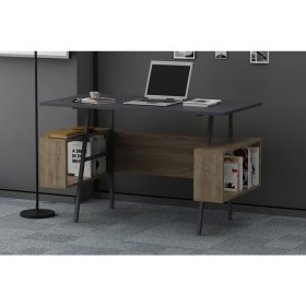 Resim Lagomood Ironi Çalışma Masası Antrasit Ceviz 