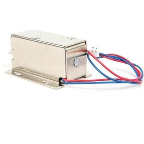 Resim 12V DC 0.8A 9.6W Solenoid Su Geçirmez Manyetik Elektronik Kapı Kilidi 