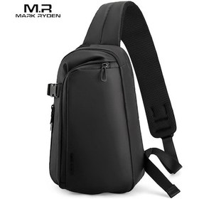 Resim Mufunye Mark Ryden Yeni Stil Tek Omuz Çantası Erkek Oxford Kumaş Su Geçirmez Moda Spor Çok Fonksiyonlu Göğüs Çantası Siyah 