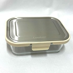 Resim Cooker CKR3488 Cam Saklama Kabı 1000 ml Krem 