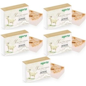Resim Agarta El Yapımı Doğal Sabun 150gr Keçi Sütü 5 Li Set 