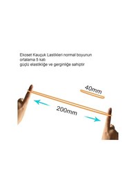 Resim Ekoset Yeşil Paket Ambalaj Para Lastiği 40Mm 10.000 Adet 