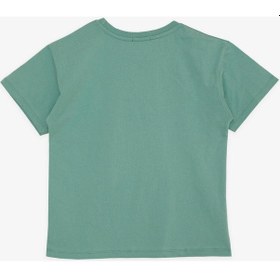 Resim Breeze Girls & Boys Erkek Çocuk Tişört Yazı Baskılı 5-10 Yaş, Mint Yeşili-mint Yeşili Mint 