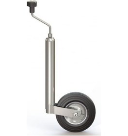 Resim Römork ve Karavan Destek Tekerleği - 150 Kg - 48 Mm Gövde 