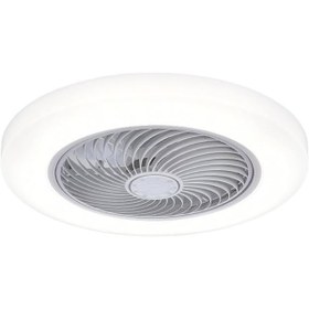 Resim TDOO Işıklı Tavan Vantilatörü, Alçak Profilli 20.5” Gömme Montaj, 7 Kanatlı, 3 Rüzgar Hızı, 3 Renk Ayarı 