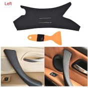 Resim Sol Siyah-deri Kapı Paneli Kolu Kulp Kapağı Sağ/sol İç Çekme Trim Kapağı 