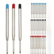 Resim 5/10 adet Kalem Dolguları için Kalem Orta Nokta Mavi Kırmızı Siyah Mürekkep Rodsmetal Dolgu ve Kalem Boncuk 0.7Mm Yazma Ofis Kırtasiye için 