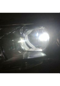 Resim Lemestar H7 Oto Motosiklet Led Far Ampülü 55w 4000lümen 6000k Beyaz Işık 12-24v 4 Adet Yüksek/düşük Far, Sis Farı 