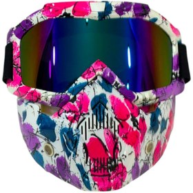 Resim Genel Markalar 710 Jet Kask Maskesi Desenli Çiçekli 