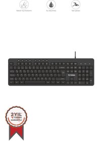 Resim Torima TK-07 Siyah Multimedya Kablolu Q Klavye Gaming Keyboard 
