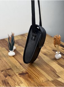 Resim Yiki Leather Hugin T300 Uyumlu Askılı Deri Yazarkasa Pos Cihazı Çantası Birebir Kalıp 