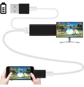 Resim Teknoşık Iphone HDMI Kablosu Telefon Görselini Tv Ye Aktarır 
