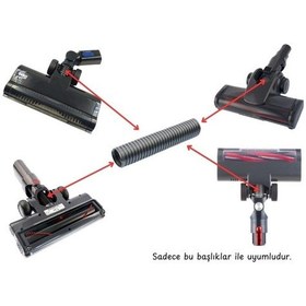 Resim Srfn Ticaret Fakir Inovator X Plus 7286 Uyumlu Süpürge Emici Başlık Ara Hortum - 4 Adet 