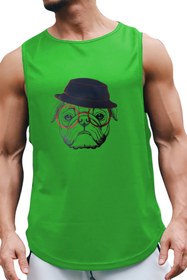Resim BLUU Curiouscool Kolsuz Sporcu T-shirt Tank Top Spor Atlet 