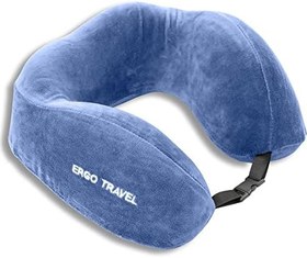 Resim Comfy Ortopedik Seyahat Yastığı Visco Boyun Destekli Seyahat Yastığı - Gri | Ergo Travel (Mavi) 