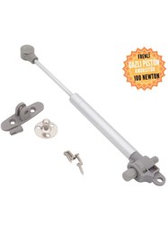 Resim Koçsan Frenli Gazlı Piston Dolap Kalkar Kapak Amorsitörü Mat Gümüş Frenli 100 Newton 