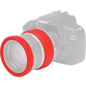 Resim Easycover Lens Rim Lens Koruyucu (52Mm Kırmızı) Easycover