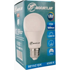 Resim Akkurtlar Led Lamba 15W-100W 1200 Lümen Beyaz Işık E-27 Duy 