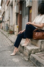 Resim Daxtors Pamela Kadın Arkası Fiyonk Detaylı Stiletto 