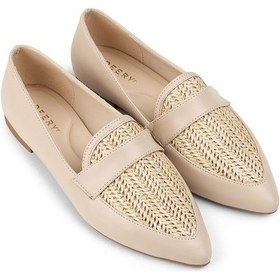 Resim Deery Bej Hasır Desenli Kadın Babet - 38602zbejc01 Bej 