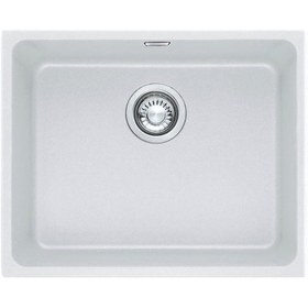 Resim Franke Bianco Kubus KBG 110-50 Tek Gözlü Damlalıksız Granit Eviye (125.0655.739) 