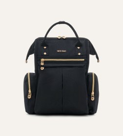 Resim Angel Siyah Kumaş Bebek Çantası 