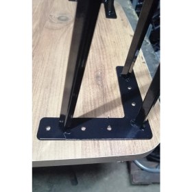 Resim Evnalia Metal Boru Ayak Kütük Masa Dresuar Kaşıklık Kitaplık Orta Sehpa Zigon Ayağı 50 cm (4 Adet) 