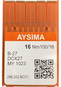 Resim Aysıma Sanayi Tip Overlok Makinası İğnesi Dcx27 Nm100/16 