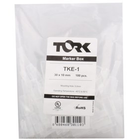 Resim TORK Tke-1 33-12 Kablo Bağı Etiket Taşıyıcı 100lü Paket 