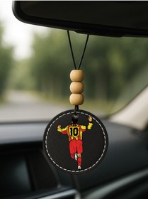 Resim Cekuonline 1.Sınıf Suni Deri Süslemeli Desenli UV Baskı Dikiz Araç Aynası Süsü Siyah - Hagi 