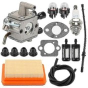 Resim Gösterildiği Gibi Profesyonel Testereler İçin Fs120 Fs200 Fs250 Fs300 Fs350 Karbüratör Filtre Kiti 