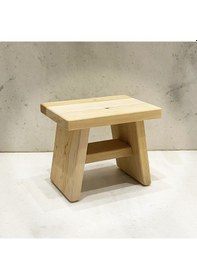 Resim Shark Anatolia Sedir Ahşap Banyo Taburesi Oturak Krem 