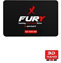 Resim Fury E-Sport 256 GB 550MB-500MB/s SATA3 2.5 Gaming SSD 