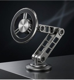 Resim Magnetic Ve Mıknatıslı Alaşımlı İçeriğindeki Metal Aparatlarla Tüm Cep Telefonlarına Uyumlu Magsafe İle Uyumlu Araç İçi, Masa Üstü Ve Her Zemine Uygun Metal Telefon Tutucu G198 Acı Kahverengi 