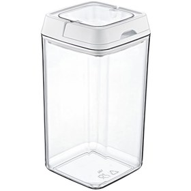 Resim Emhouse 1,5 Litre Kare Kilitli Kristal Saklama Kabı (MRM-18607) 