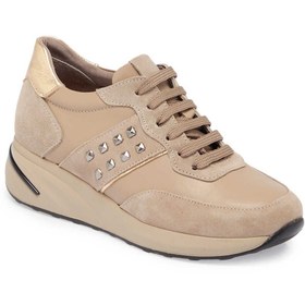 Resim Tergan Vizon Hakiki Deri Kadın Sneaker - K24S1AY67721-A44 