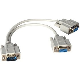 Resim Platoon Pl-7275 1 X Vga Erkek - 2 X Vga Dişi 30 Cm Vga Çatal Kabl 
