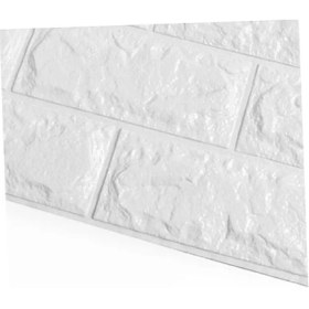 Resim Renklime 3D Tuğla Desenli Kendinden Yapışkanlı Duvar Paneli 58X38 cm 