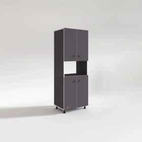 Resim Kenzlife fırın dolabı bedriye gri 185*66*45 mutfak banyo kiler ofis 