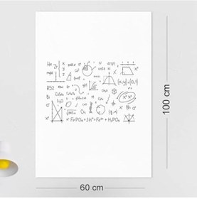 Resim 2'li Paket 60x100 Cm 1x Beyaz, 1x Şeffaf Yapışkansız Tutunan Statik Pratik Yazı Tahtası, Çok Amaçlı, Duvara, Yapışkansız Tutunur, Ders Çalışma Yazı Tahtası Manyetik Duvar 0 