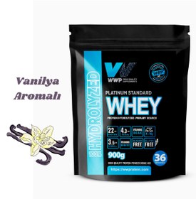 Resim WWP Platinum Standard Whey Protein Hydrolyzed Tozu - 900g - Vanilya Aromalı. 