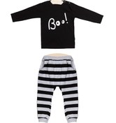Resim Wogi Erkek Bebek 2 Li Çizgili Pijama Takımı 