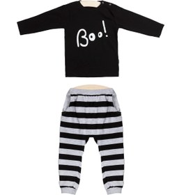 Resim Wogi Erkek Bebek 2 Li Çizgili Pijama Takımı 