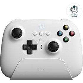Resim Genel Markalar 8Bitdo Ultimate Hall Effect 2.4G Cotroller Ve Şarj Dock - Beyaz Widows, Adroid Pc Ipad Uyumlu 