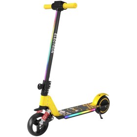 Resim MODAONN Elektrikli Çocuk Amortisörlü Led'li Scooter 130 W ( Dizlik Ve Dirseklik Hediyeli) 