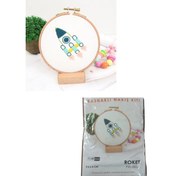 Resim Nakış Kitleri Kasnaklı 8.6 X 6 cm Roket 