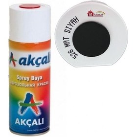 Resim Akçalı Sprey Boya 400 Ml 526 Mat Siyah 526 - Mat Siyah 